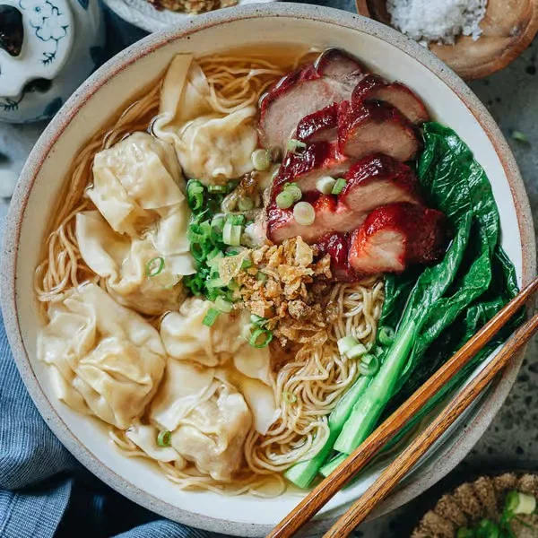Egg Noodles with Shrimp and Pork Wontons - Vietnamese Wonton Noodle Soup at Tu Do Deli Lake Worth Beach FL
