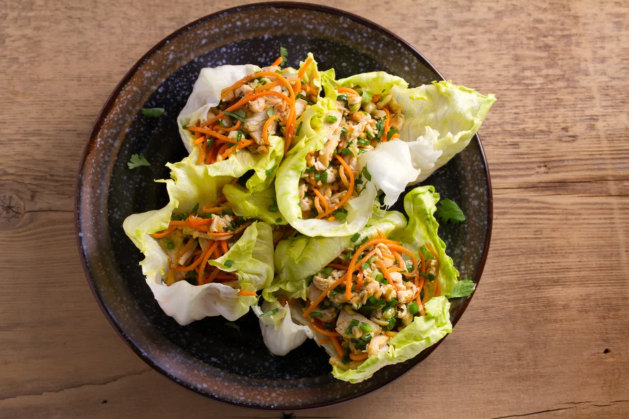 Egg Rolls with Fresh Lettuce Wrap - Vietnamese Appetizer at Tu Do Deli Lake Worth Beach FL