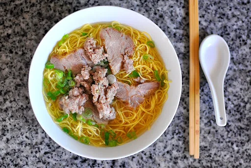 Shrimp Noodle Soup in House Broth - Vietnamese Noodle Soup at Tu Do Deli Lake Worth Beach FL